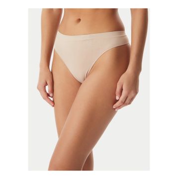 Set de chiloti tanga cu detaliu logo- 3 perechi
