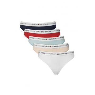 Set de chiloti tanga cu logo