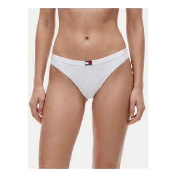 Set de chiloti tanga din amestec de bumbac cu detaliu logo - 3 perechi