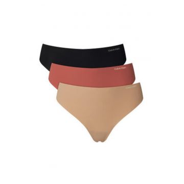 Set de chiloti tanga uni- 3 perechi