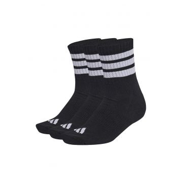 Set de sosete scurte cu logo - 3 perechi - Alb/Negru