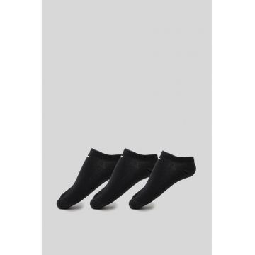 Set de sosete unisex foarte scurte - pentru alergare Dri-Fit - 3 perechi - Negru