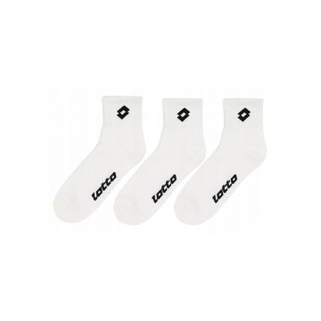 Set Sosete Unisex -  1.40.00002-2-2 - Compozitie: 65% Bumbac - 32% Poliester - 3% Elastan - Marime Medie - Peste Glezna - Finisate Cu Mansete - Ideale Pentru Utilizare Zilnica Si Antrenament - Marimea 39-42 - Alb