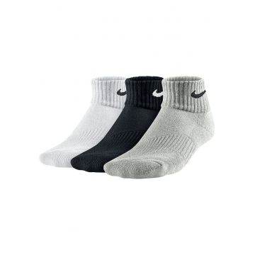 Sosete  3P CTN Cush QTR Moist M pentru copii - White/Black - M - Alb/Negru/Bej/Camuflaj