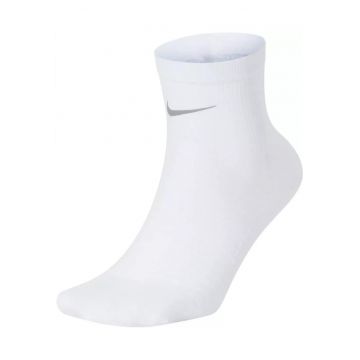 Sosete Alergare -  CT8933-100 - Dri-FIT - Plasa Respirabila - Banda Suport Arcuire - Alb - 42-44