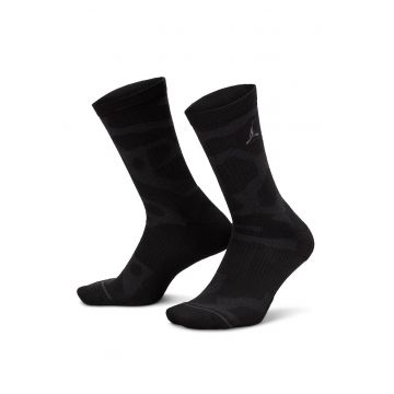 Sosete lungi unisex cu amortizare - pentru baschet Jordan - Negru