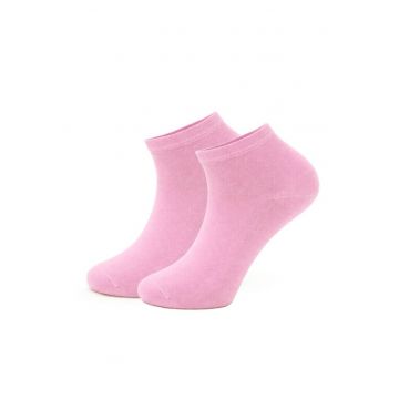 Sosete scurte uni bumbac femei - SDGW55ALB - - Roz