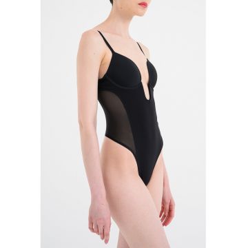 Body modelator cu segmente din plasa - Negru