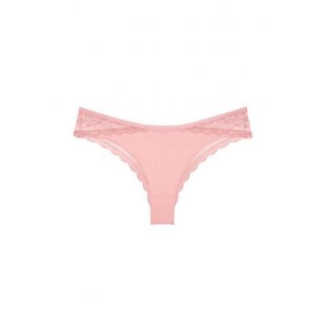 Chiloti brazilieni dama -  roz - material elastic - set de lenjerie intima