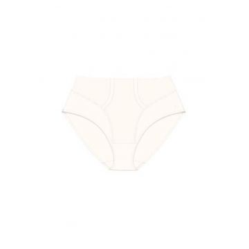 Chiloti clasici cu talie inalta -  Bej - material elastic - design minimalist
