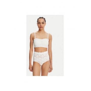 Chiloti clasici cu talie inalta dama  10903 - Sintetic - S INTL - Ecru
