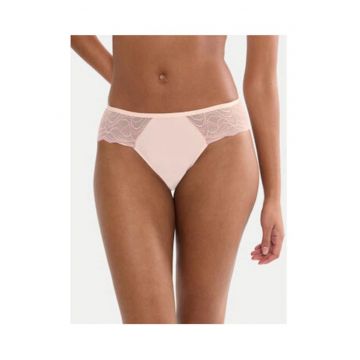 Chiloti clasici dama -  bej - dantela - material elastic