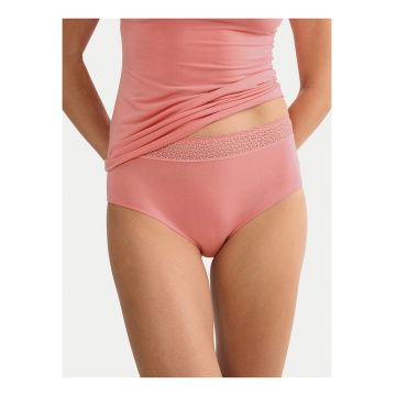 Chiloti clasici dama -  roz - dantela - material moale - set
