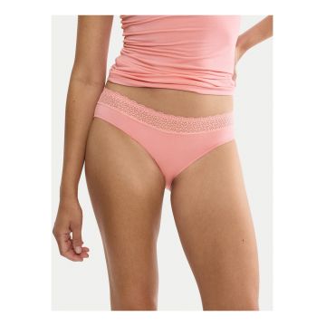 Chiloti clasici Dama -  Roz/Rosu - dantela - material elastic - lenjerie intima