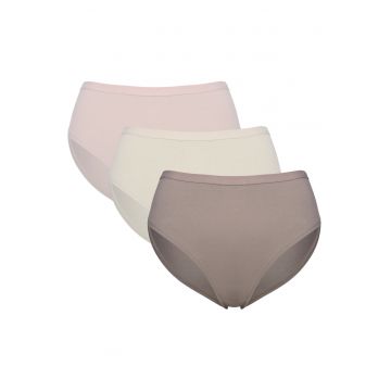 Chiloti clasici dama set de 3 perechi Patsy - Roz