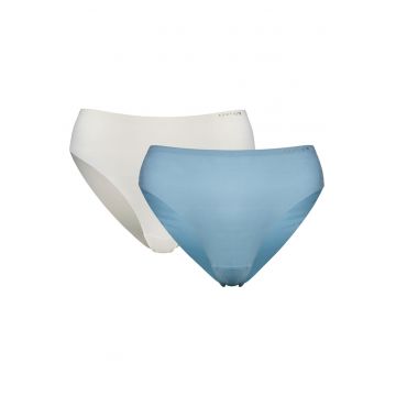 Chiloti cu talie inalta set 2 Fara cusaturi Pepper - Bej