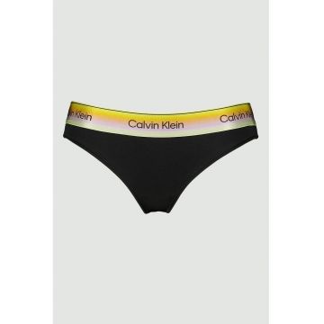 Chiloti hipster din amestec de modal cu logo - Negru/Verde deschis