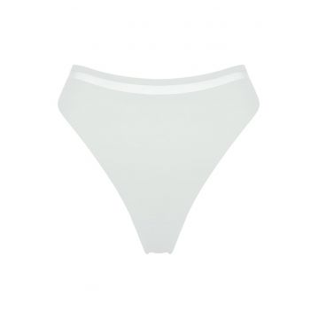 Chiloti tanga dama Minimalist Basic - Alb