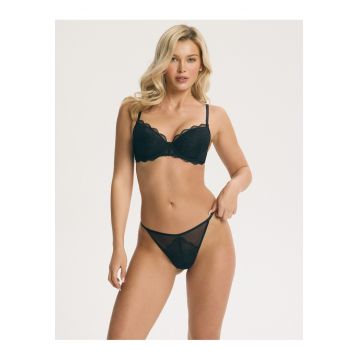Chiloti tanga dama Vera - Negru