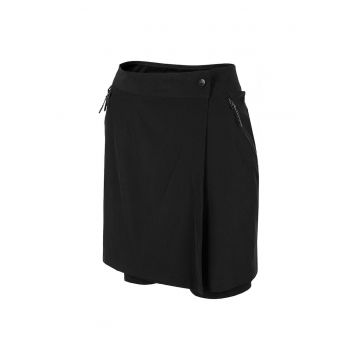Fusta cu pantaloni scurti integrati - elastic - negru - material 4Way Stretch -