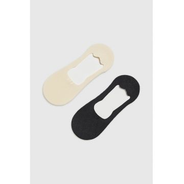 Pachet de 2 sosete  negru - marimea 37-40 - din bumbac - textura structurala