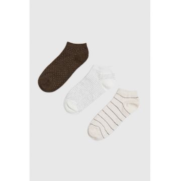 Pachet de 3 sosete  gri - bumbac - 37-40