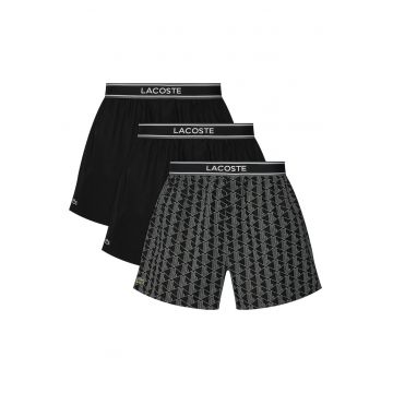 Set boxeri barbati -  3 piese - confortabili - bumbac - negru