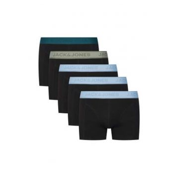 Set de boxeri barbati -  5 piese - negru - bumbac organic