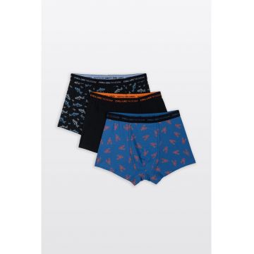 Set de boxeri cu model cu animale marine - 3 perechi