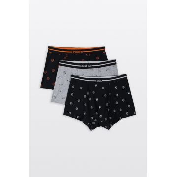 Set de boxeri cu model cu mingi - 3 perechi