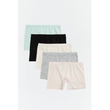 Set de boxeri din amestec bumbac - 5 perechi - Multicolor