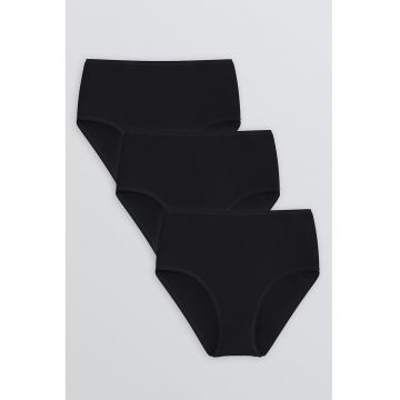 Set de chiloti cu talie inalta - 3 piese