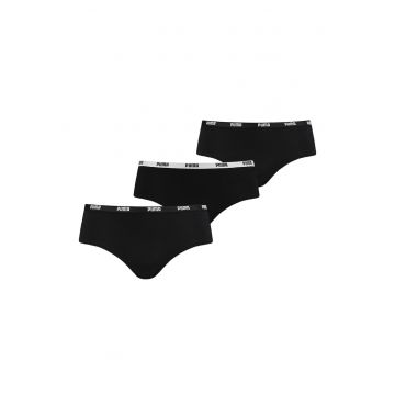 Set de chiloti hipster- 3 perechi - Negru