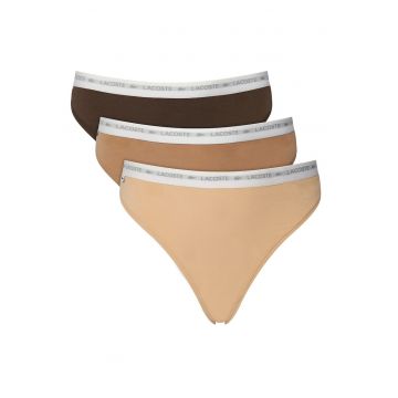 Set de chiloti tanga dama -  multicolor - bumbac