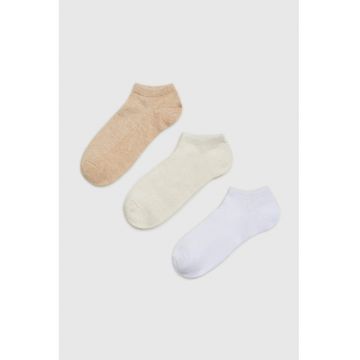 Set de sosete  din bumbac - bej - marimea 37-40