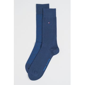 Set de sosete lungi din amestec de bumbac - 2 perechi - Bleumarin