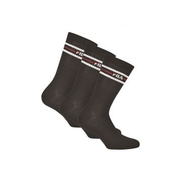 Set de sosete lungi unisex - 3 perechi - Negru