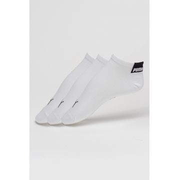 Set de sosete scurte unisex din amestec de bumbac - 3 perechi - Alb