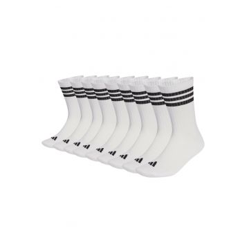 Set de sosete unisex din amestec de bumbac - 9 perechi - Alb
