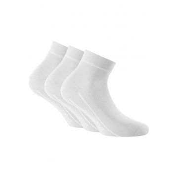 Set de sosete unisex scurte - 3 perechi - Alb