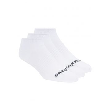 Set sosete Unisex -  3pk Unisex Non Terry No Show 114041 - Alb