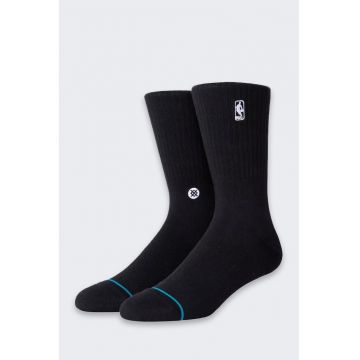 Sosete barbati  Logoman - 1 set - inaltime mare - negru bumbac