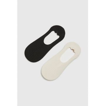 Sosete femei  set 2 piese - negru - 37-40 - bumbac
