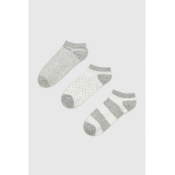 Sosete femei -  set 3 perechi - gri - 37-40