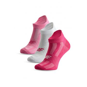 Sosete sport copii  set 3 perechi elastic alb 35x38