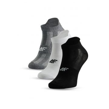 Sosete trening barbati  3 perechi scurte gri alb negru 43x46