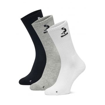Sosete unisex -  Alb / Gri / Negru -