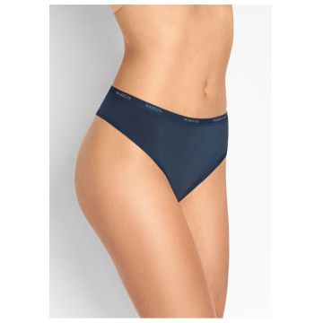Tanga Julia - confectionata din bumbac organic si fibra de bambus - Bleumarin