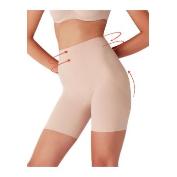 Chiloti boxeri modelatori invisible cu talia inalta  CD033 0001 - Bej