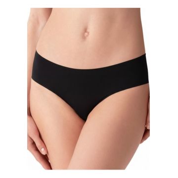 Chiloti brazilieni laser-cut microfibra cu talia joasa  8142 0001 - Negru